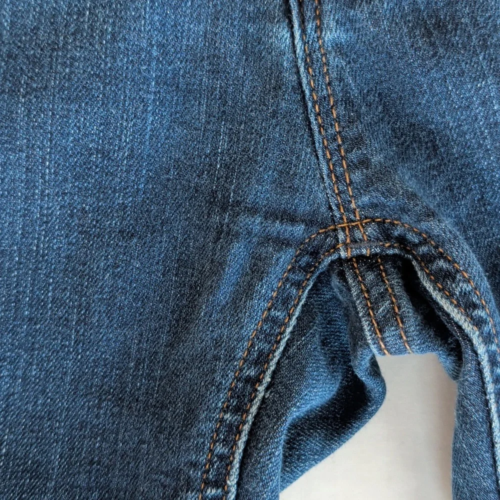 Gap 1969 Real Straight Leg Denim Jeans 28R Dark Wash Blue Pockets - Picture 12 of 16